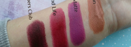 Помады Makeup Revolution.Обзор небольшой коллекции из разных серий