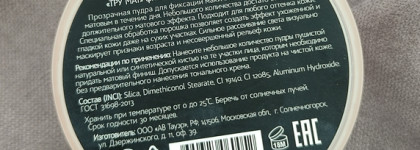 Действительно матирующая пудра Promakeup laboratory True matte translucent powder