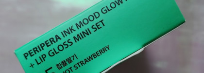 Peripera ink mood glowy tint + lip gloss mini set 25 Hot strawberry