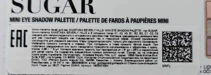 US beauty: палетка теней Anastasia beverly hills Sugar mini eyeshadow palette