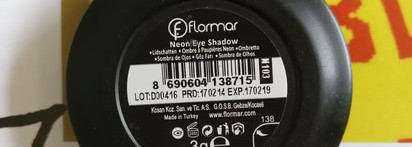 Тени Flormar Neon Eye Shadow в оттенке 103 Orange Crush