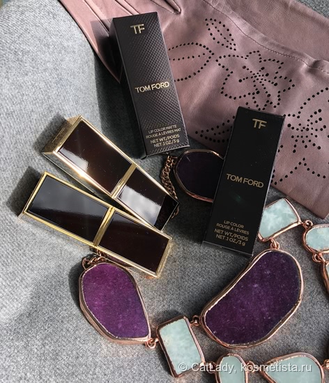 Осенние помады Tom Ford Lip Color в оттенке 80 Impassioned и Lip Color Matte в оттенке 39 In Deep