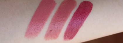 Помадные любимчики от Divage. Помады, которые стоят внимания. Divage  "Velvet" Matt Liquid Color  в оттенках 06 и 08, питательная помада для губ Praline в оттенках 3605, 3606 и 3612