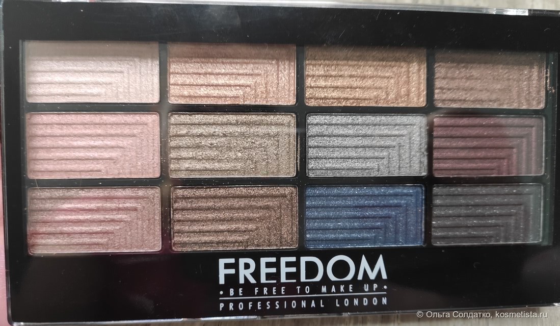 Freedom Make Up eyeshadow palette PRO 12 Romance and Jewels
