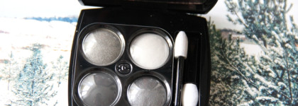 Noir et Blanc de Chanel:палетка Les 4 Ombres в оттенке 334 Modern Glamour и водостойкий карандаш в оттенке 949 Blanc Graphique