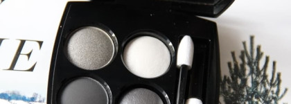 Noir et Blanc de Chanel:палетка Les 4 Ombres в оттенке 334 Modern Glamour и водостойкий карандаш в оттенке 949 Blanc Graphique