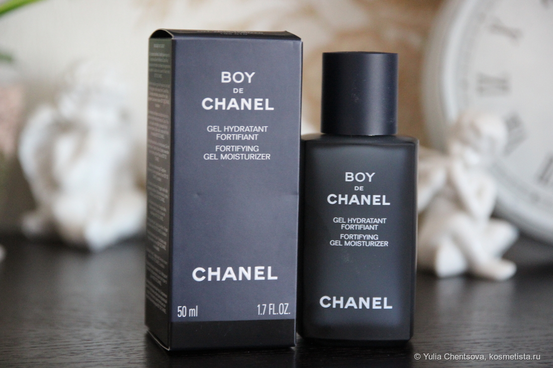 Освежающий увлажняющий гель для лица Gel Hydratant Fortifiant (Fortifying gel moisturizer)из коллекции Boy de Chanel.
