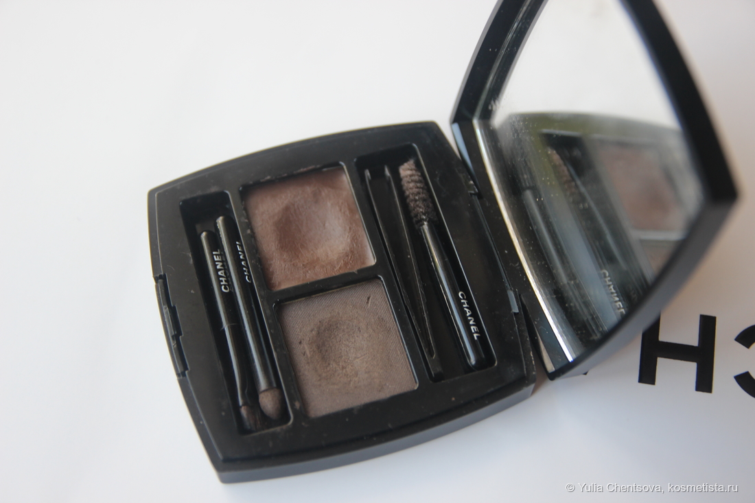 Палетка для макияжа бровей La Palette Sourcils Brow Wax and Brow Powder Duo в оттенке 03 Dark.