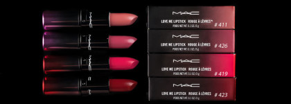 MAC Love me Lipstick оттенки # 411, # 419, # 423, # 426