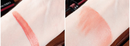 И еще немножко про Shiseido. Лак - блеск Lacquerink в оттенке # 312 Electro Peach