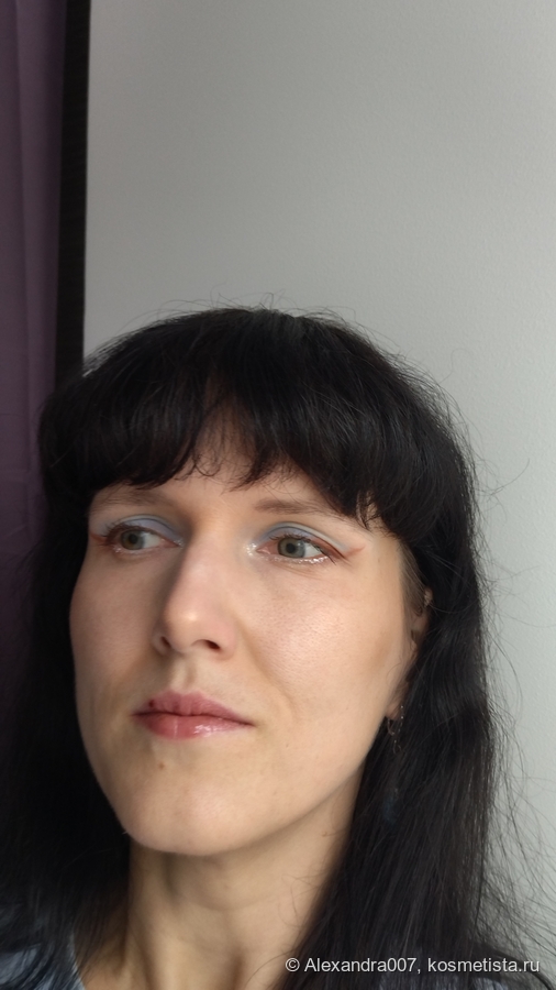 полный образ с бронзером, хайлайтером и блеском