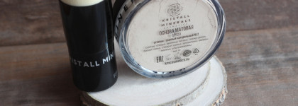 Матовая основа в оттенке NL2 и малая кисть кабуки для минеральной основы F06 от Kristall minerals cosmetics