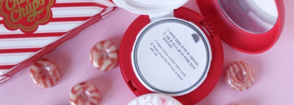 Chupa Chups обзор косметики: кушон, тинты в оттенках (Peach, Strawberry) и мист для тела