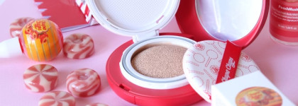 Chupa Chups обзор косметики: кушон, тинты в оттенках (Peach, Strawberry) и мист для тела