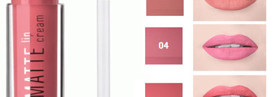 Limoni Matte Lip Cream - матовый, который поглощает свет. Оттенки 03, 06 и 07