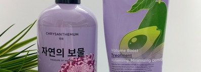 Шампунь Kumiho Chryzantemum Volume Boost Shampoo и Бальзам Kumiho Avocado & Jojoba Volume Boost Treatment