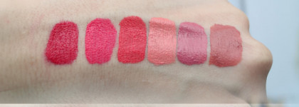 Жидкая матовая помада Victoria Shu Mat By Mat. 3 оттенка красного и 3 нейтральных цвета