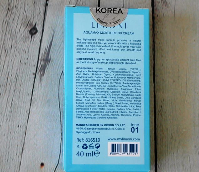 ВВ крем Limoni Aquamax moisture bb cream отлично маскирует поры и мелкие несовершенства на лице, фото до и после
