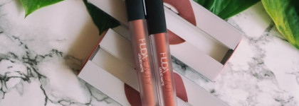 Очень комфортная и очень стойкая матовая помада Huda Beauty Liquid Matte Lipstick в прекрасных оттенках Bombshell и Icon