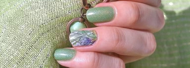 Идеальное летнее сочетание - Picture Polish Dandelion и слайдеры H2Oh! F014