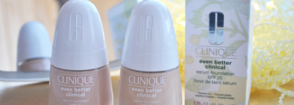 Even Better Clinical™ Serum Foundation SPF 20 - новинка от Clinique. Оттенки CN 02 breeze и CN 08 linen
