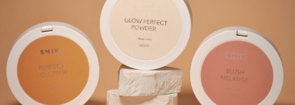 Продукты для макияжа лица от бренда Shik: скульптор Perfect sculptor, пудра Glow perfect powder и румяна Blush melange