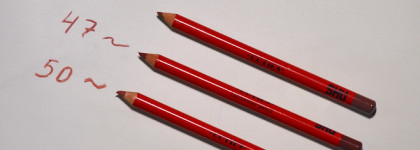 Прекрасные бюджетные карандаши Shu Cuties Lip Contour Pencil в оттенках 44, 47 и 50