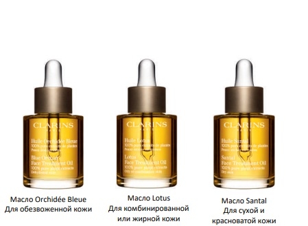 Масло для лица для обезвоженной кожи Orchidée Bleue от Clarins