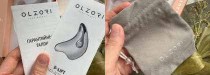 Микротоковый массажер для лица Olzori D-Lift и Полировочная пилочка для ногтей Olzori VirGo A