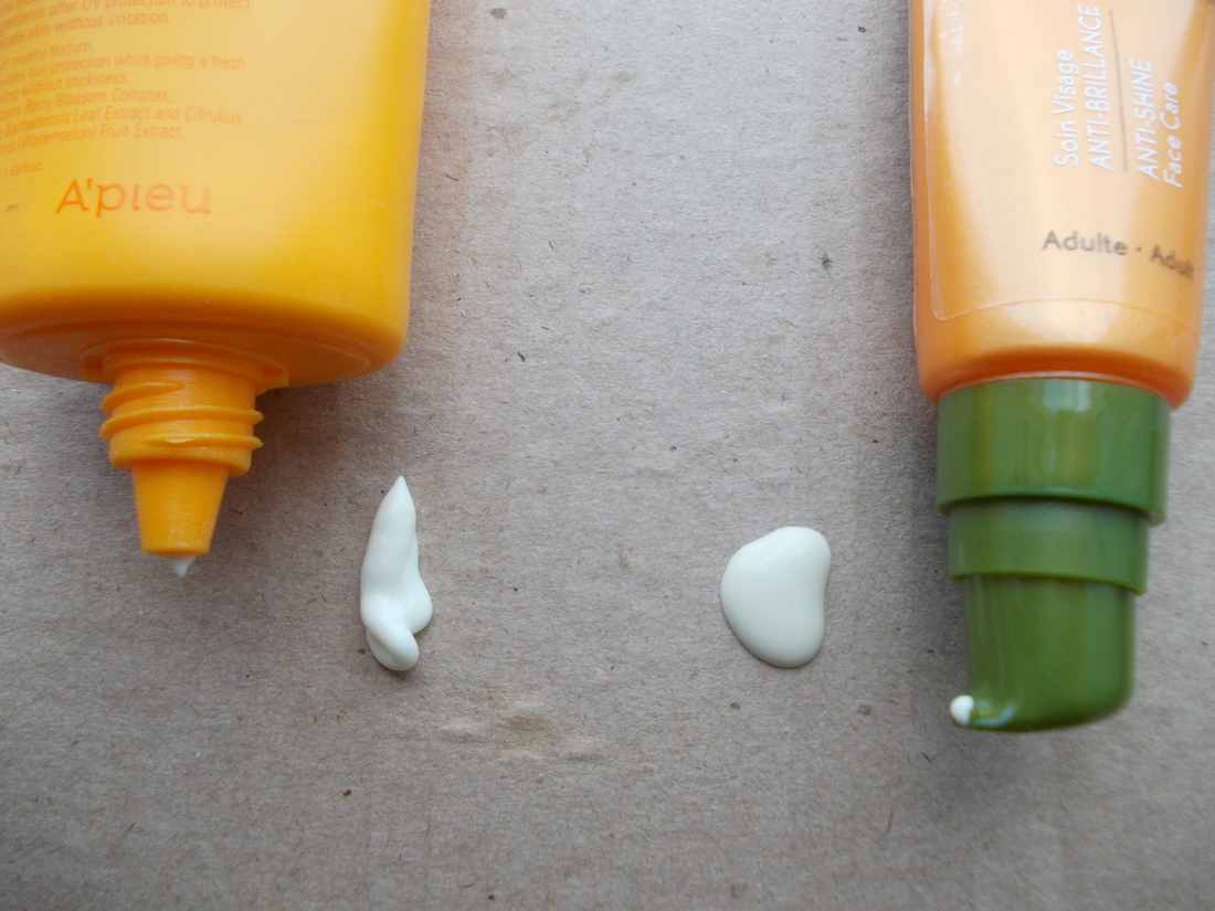 A'pieu - крем, а Yves Rocher - жидкое молочко, дающее очень плотное покрытие