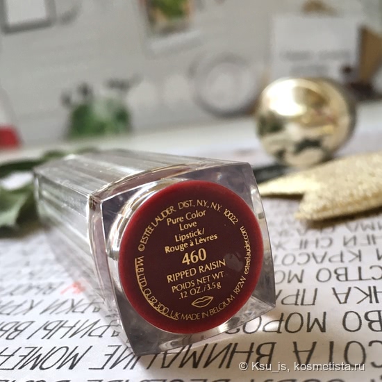 Губная помада Estée Lauder Pure Color love lipstick. Оттенок 460