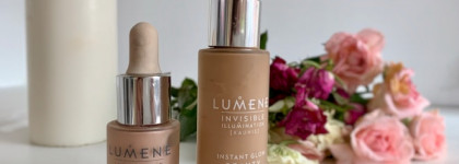 Естественный макияж с хайлайтером и ухаживающей сывороткой с тонирующим эффектом Lumene invisible illumination