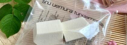 Пятиугольный спонж Shu Uemura fundamentals. Сравнение с другими брендами