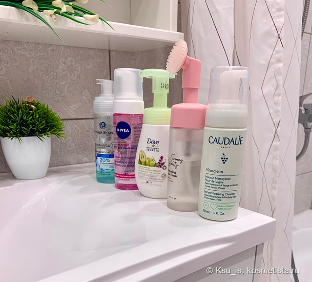 Caudalie, Sammybeauty, Nivea, dove, Черный Жемчуг – выбираем лучший мусс для лица