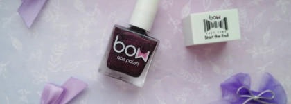 Bow nail polish. Оттенки Start the End, Turn back time, Flower bomb, Avalanche
