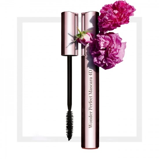 Питательная губная помада с лаковым покрытием Clarins Joli Rouge Lacquer & Тушь для ресниц Clarins Wonder Perfect Mascara 4D