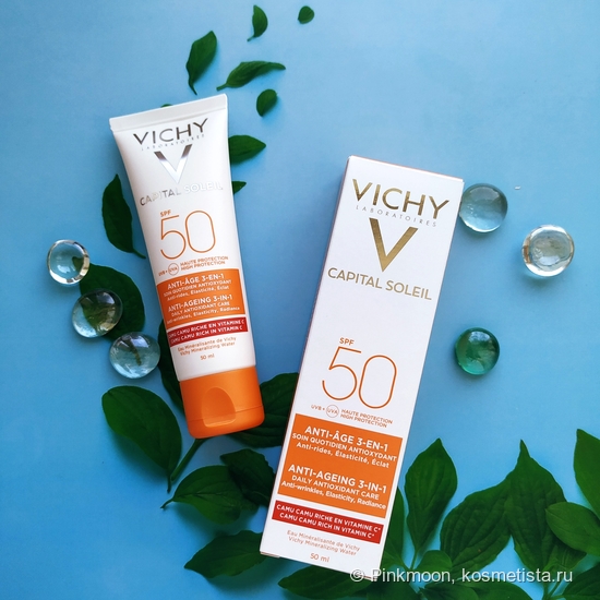 Антивозрастной уход 3 в 1 с антиоксидантами Vichy Capital Ideal Soleil ...