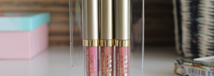 Stila Stay All Day Liquid Lipstick: набор миниатюр с оттенками Patina, Nudo Shimmer, Illuminaire Shimmer