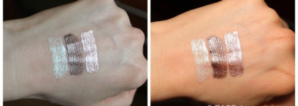 Скромная коллекция жидких теней. Блестки, жидкий металл и даже матовые