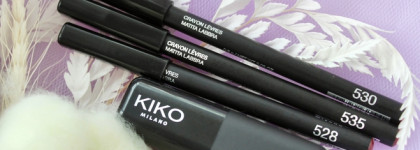 Мои личные фавориты от KIKO Milano: губная помада в оттенке 430 и карандаши в оттенках 528, 530 и 535