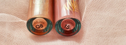 Vivienne Sabo Tropique Gloss в оттенках 08 Sable D'Or и 15 Cannes