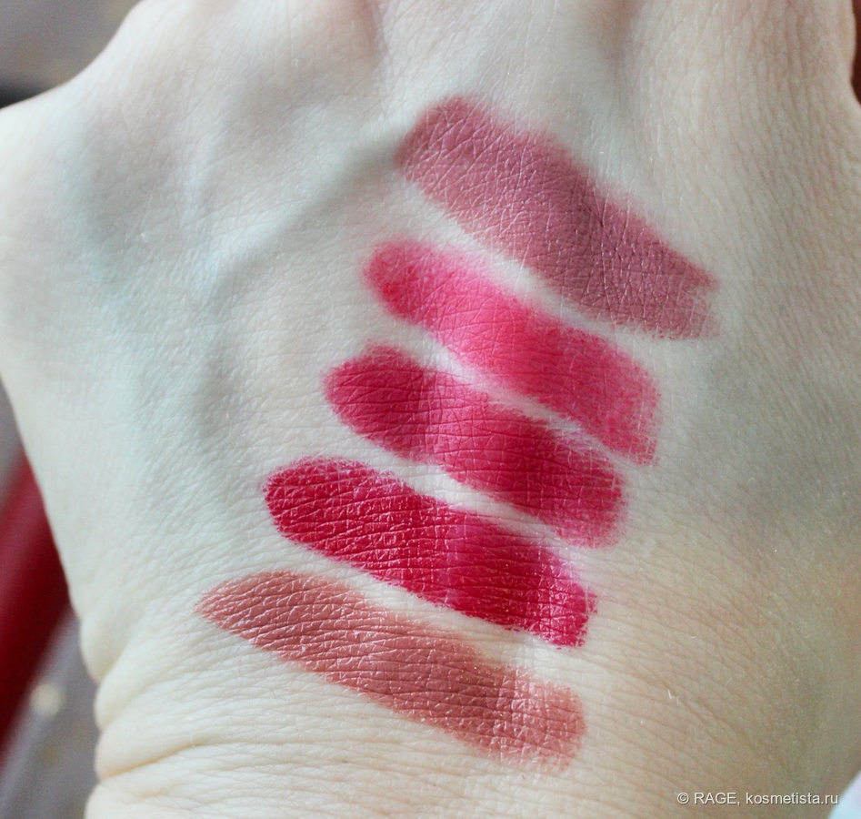 Sergey Naumov Indian Affair, NYX Bloody Mary, MAC All Fired Up, MAC Relentlessly Red, MAC Mehr