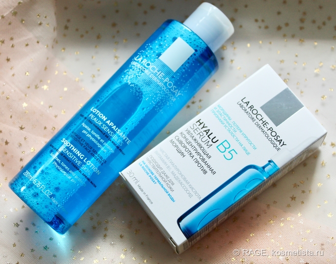 Увлажнение и комфорт для сухой кожи с тоником La Roche-Posay Toleriane Soothing Lotion и сывороткой Hyalu B5 Serum