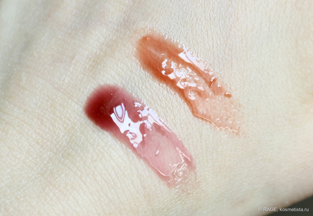 снизу Essence, сверху Clarins