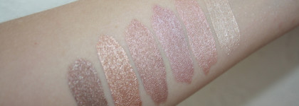 Прекрасные тени Metal Hype от LuxVisage, оттенки 1, 2, 3, 4, 5, 6 (первая часть линейки)