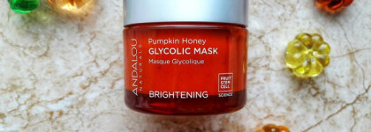 Кислотный уход с Маской для лица Andalou naturals Гликолевая с тыквой и мёдом