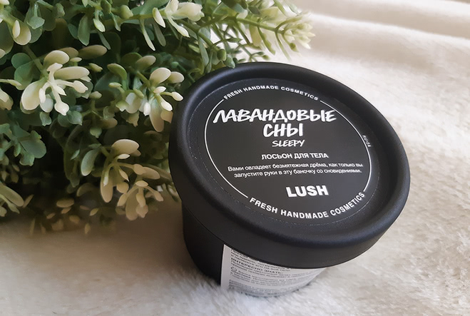 Букет цветущей лаванды в баночке. Лосьон для тела от Lush "Лавандовые сны"