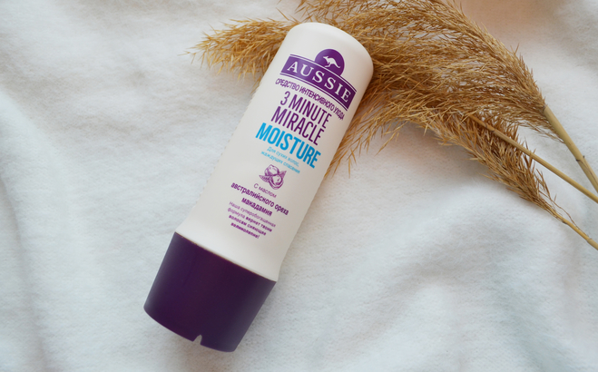 Aussie 3 Minute Miracle Moisture средство интенсивного ухода для сухих и поврежденных волос