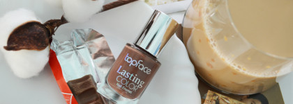 Total Brown: Лак оттенка молочного шоколада - TopFace Lasting Color Nail Enamel 010