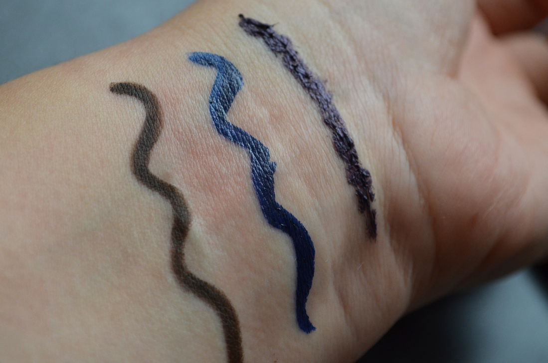 карандаш Goar, подводка Faberlik, тушь для ресниц Maybelline